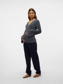 MAMA.LICIOUS Normal geschnitten V-Ausschnitt Top -Stormy Weather - 20021500