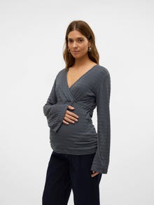 MAMA.LICIOUS Normal geschnitten V-Ausschnitt Top -Stormy Weather - 20021500