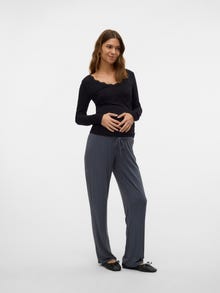 MAMA.LICIOUS Pantaloni Regular Fit Vita media -Stormy Weather - 20021509