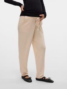 MAMA.LICIOUS Regular Fit Trousers -Humus - 20021522
