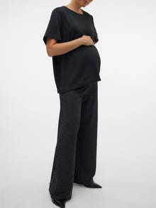 MAMA.LICIOUS Wide leg fit Broeken -Black - 20021589