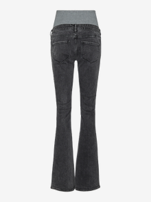MAMA.LICIOUS Krój regularny Średnia talia Bootcut Jeans -Black - 20021606