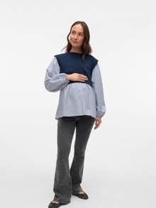 MAMA.LICIOUS Regular fit Normaali vyötärö Bootcut Farkut -Black - 20021606