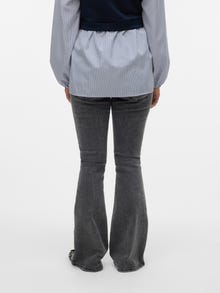 MAMA.LICIOUS Krój regularny Średnia talia Bootcut Jeans -Black - 20021606