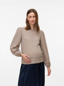 MAMA.LICIOUS Krój regularny Okrągły dekolt Góra -Moon Rock - 20021720