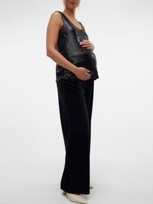 MAMA.LICIOUS Wide leg fit Housut -Black - 20021741