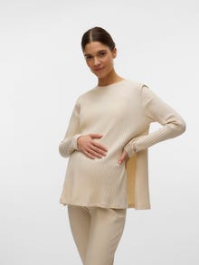 MAMA.LICIOUS Krój regularny Okrągły dekolt Góra -Birch - 20021771
