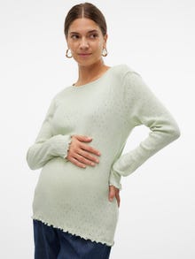 MAMA.LICIOUS Top Tight Fit Paricollo -Sea Foam - 20021809
