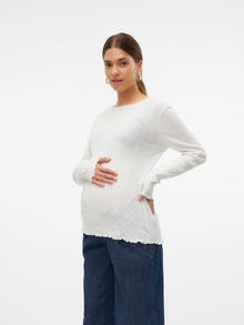 MAMA.LICIOUS Tops Corte tight Cuello redondo -Bright White - 20021809