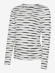 MAMA.LICIOUS Regular Fit Round Neck Top -Snow White - 20021849