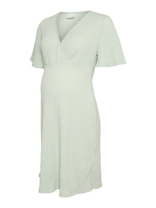MAMA.LICIOUS MLNOVA Gravidkjole -Cameo Green - 20021927