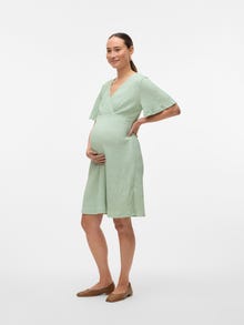 MAMA.LICIOUS MLNOVA Gravidkjole -Cameo Green - 20021927