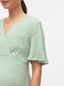 MAMA.LICIOUS MLNOVA Gravidkjole -Cameo Green - 20021927