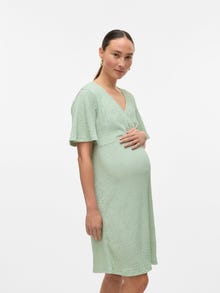 MAMA.LICIOUS MLNOVA Gravidkjole -Cameo Green - 20021927