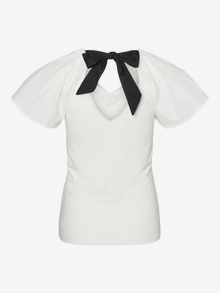 MAMA.LICIOUS Normal geschnitten V-Ausschnitt Top -Snow White - 20021952