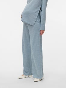 MAMA.LICIOUS Regular Fit Trousers -Tradewinds - 20021955