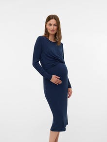 MAMA.LICIOUS MLLUCY Graviditetskjole -Navy Blazer - 20021956
