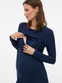 MAMA.LICIOUS MLLUCY Graviditetskjole -Navy Blazer - 20021956