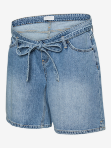 MAMA.LICIOUS Luźno dopasowane Szorty -Light Blue Denim - 20022032