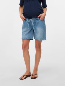 MAMA.LICIOUS Shorts Loose Fit -Light Blue Denim - 20022032