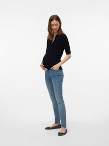 MAMA.LICIOUS Jeans Slim Straight Fit -Medium Blue Denim - 20022033