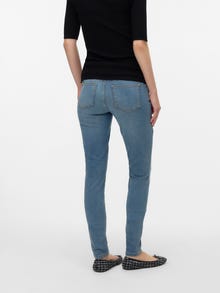 MAMA.LICIOUS Jeans Slim Straight Fit -Medium Blue Denim - 20022033