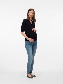 MAMA.LICIOUS Jeans Slim Straight Fit -Medium Blue Denim - 20022033