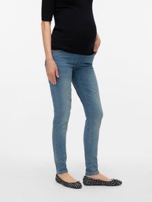 MAMA.LICIOUS Jeans Slim Straight Fit -Medium Blue Denim - 20022033