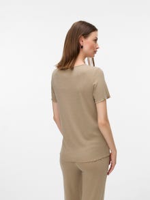 MAMA.LICIOUS Tops Corte regular Cuello redondo -Silver Mink - 20022124
