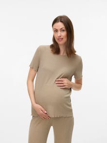MAMA.LICIOUS Tops Corte regular Cuello redondo -Silver Mink - 20022124