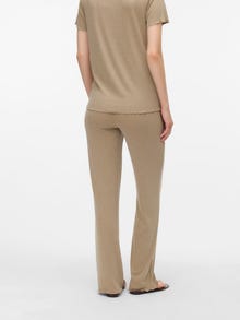 MAMA.LICIOUS Normal geschnitten Hohe Taille Hose -Silver Mink - 20022126