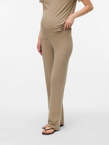 MAMA.LICIOUS Normal geschnitten Hohe Taille Hose -Silver Mink - 20022126