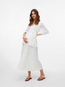 MAMA.LICIOUS High waist Midi skirt -Snow White - 20022133