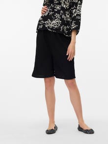 MAMA.LICIOUS Normal geschnitten Hohe Taille Shorts -Black - 20022162