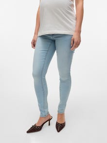 MAMA.LICIOUS Vaqueros Corte skinny -Light Blue Denim - 20022189