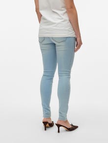 MAMA.LICIOUS Vaqueros Corte skinny -Light Blue Denim - 20022189