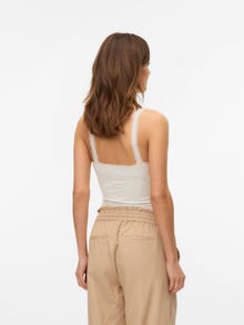 MAMA.LICIOUS Tops Corte bodycon Cuello en V -Snow White - 20022196