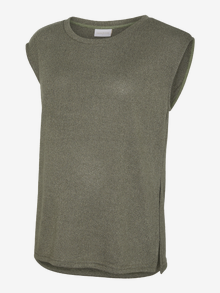 MAMA.LICIOUS Regular Fit O-hals Topp -Agave Green - 20022206