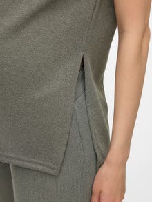 MAMA.LICIOUS Tops Regular Fit Col rond -Agave Green - 20022206
