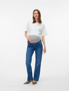 MAMA.LICIOUS Tops Regular Fit Col rond -Snow White - 20022222