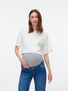 MAMA.LICIOUS Tops Regular Fit Col rond -Snow White - 20022222