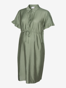 MAMA.LICIOUS MLZAHARA Vestido de Maternidad -Agave Green - 20022230