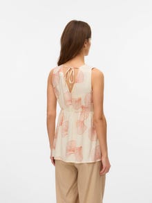 MAMA.LICIOUS Regular Fit V-Neck Top -Birch - 20022249