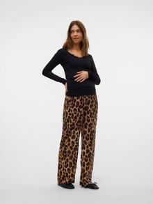 MAMA.LICIOUS Regular fit Housut -Black - 20022259