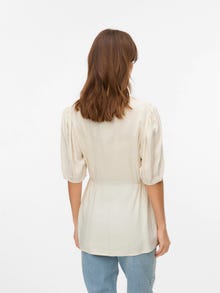 MAMA.LICIOUS Normal geschnitten Mandarin Kragen Top -Birch - 20022260