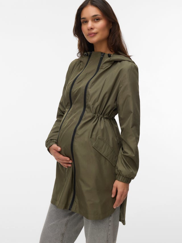 Tragejacke Mamalicious Umstandsjacke Khaki Mamalicious Mamalicious