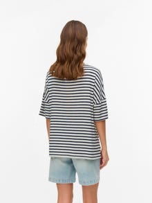 MAMA.LICIOUS Camisetas Corte boxy Cuello redondo -Silver Lining - 20022315