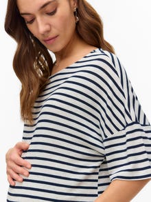 MAMA.LICIOUS Camisetas Corte boxy Cuello redondo -Silver Lining - 20022315