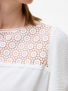 MAMA.LICIOUS Top Regular Fit Paricollo -Cloud Dancer - 20022317