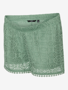 MAMA.LICIOUS Regular Fit Shorts -Hedge Green - 20022322